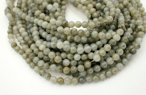 Labradorite Gemstone Beads, 6mm, Round